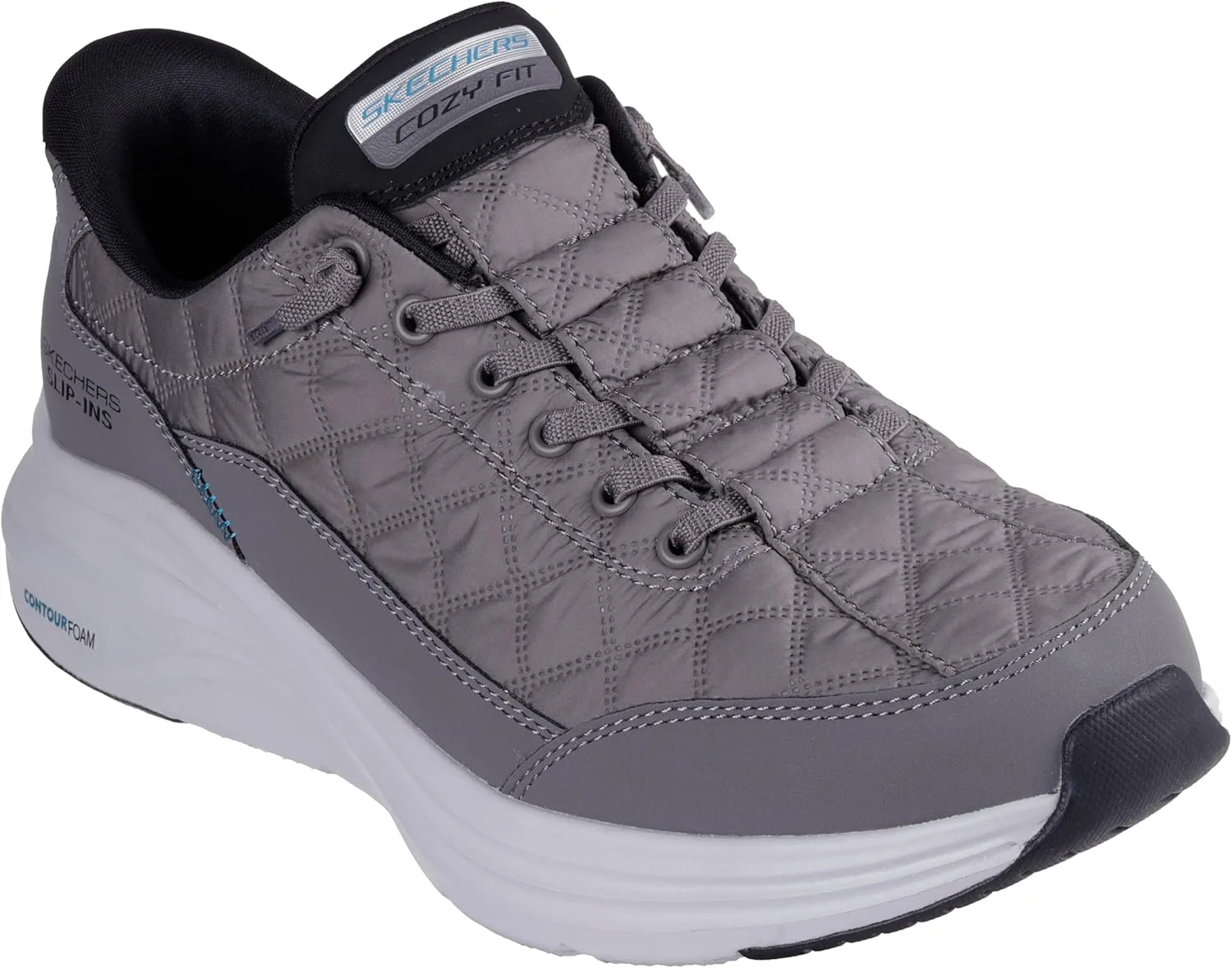 Мужские обувь Skechers Contour Foam с удобной посадкой и легким надеванием, черный — фото 4