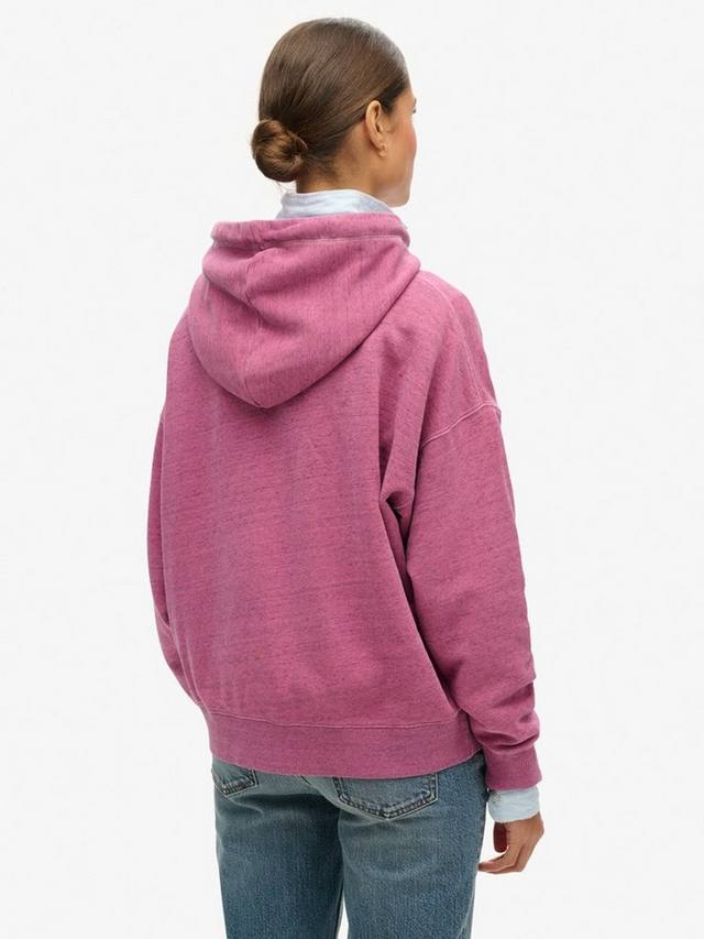 Толстовка на молнии с перекрашенным логотипом essential Superdry, цвет Shocking Pink — фото 2