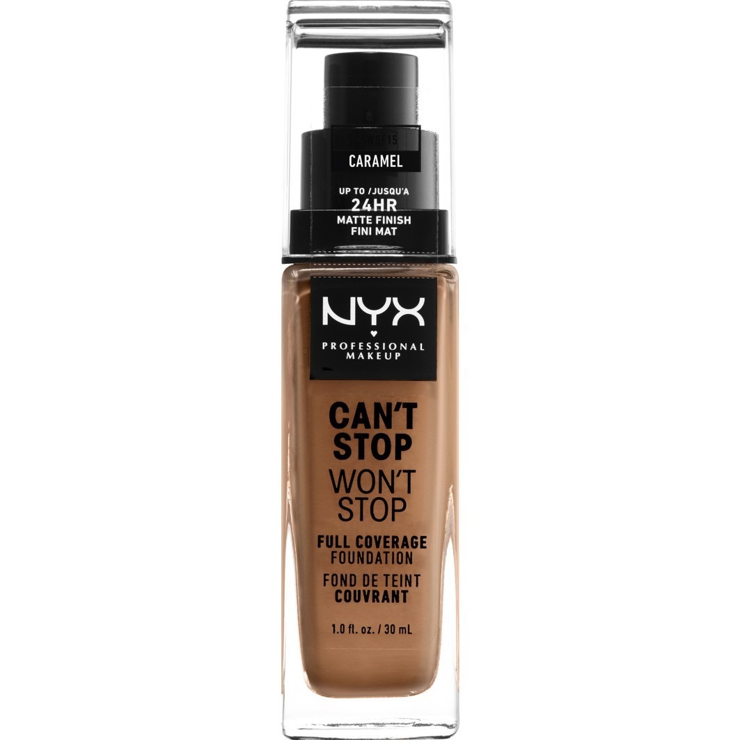 

Тональный крем для лица wedding can't stop won't stop 24-hour Nyx Professional Makeup, nr. 15 - caramel, объем 30 мл