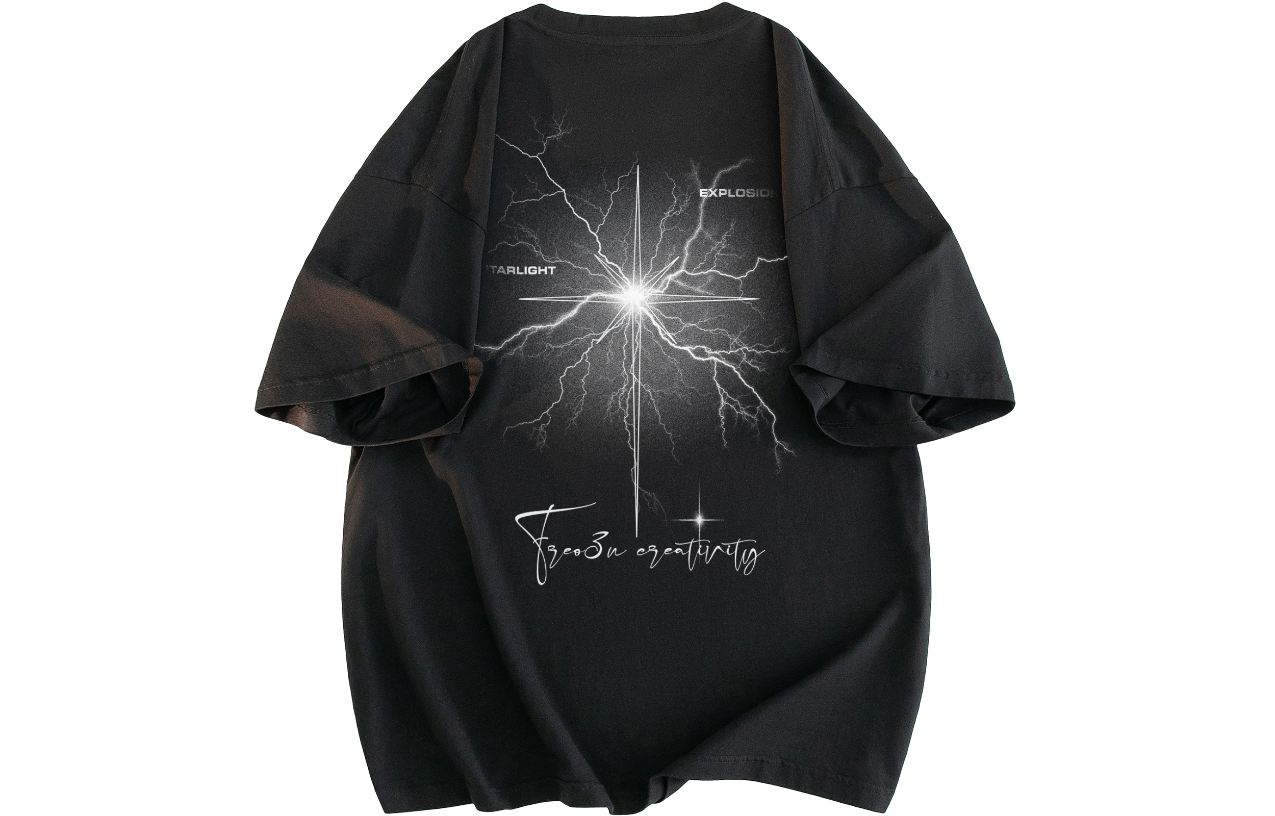 

Футболка унисекс FREO3N, Black+Misty Blue