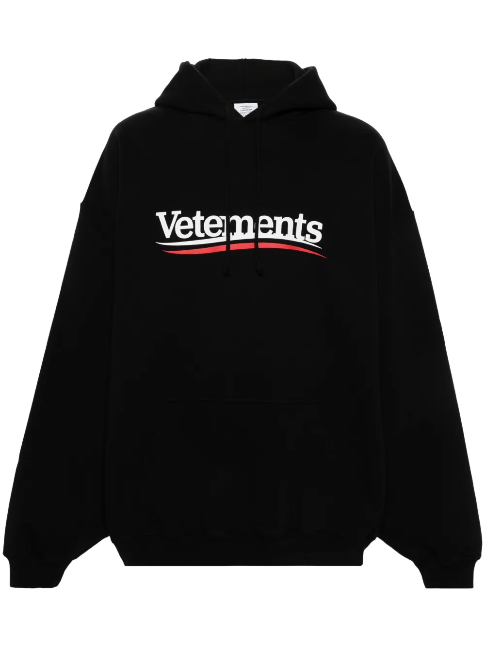 

Худи с логотипом VETEMENTS, черный