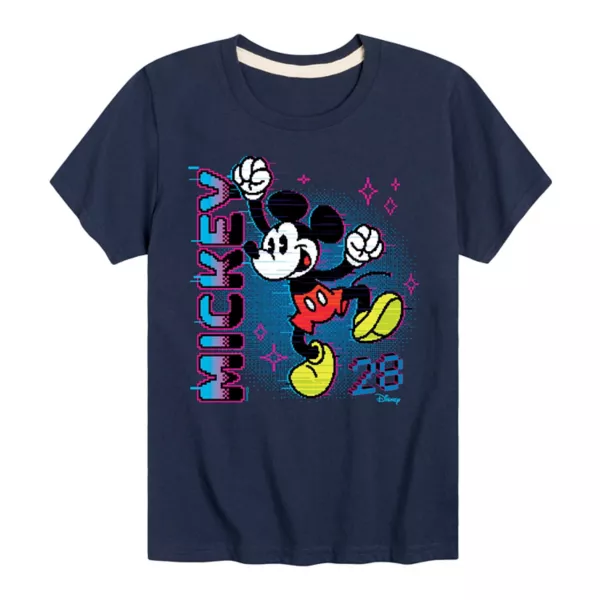 

Футболка с изображением видеоигры Микки Мауса для мальчиков 8-20 лет Disney, синий