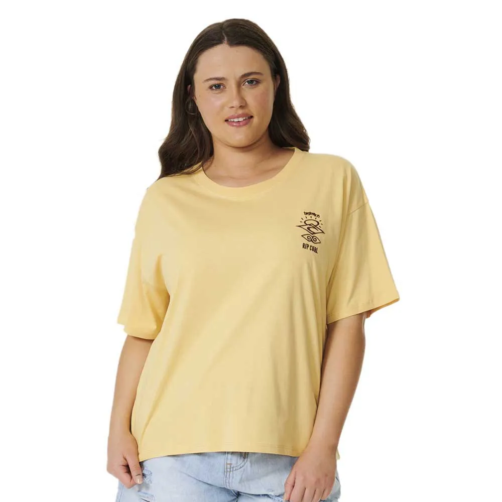

Футболка Rip Curl Icons Of Surf Relaxed, желтый