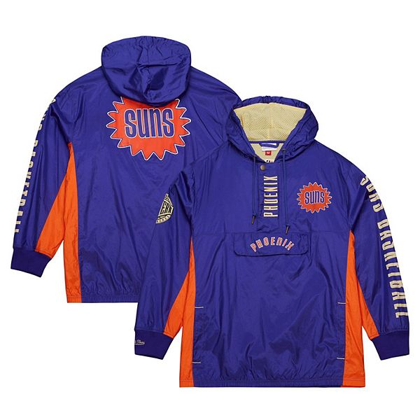 

Мужская ветровка anorak quarter-zip с фиолетовым логотипом phoenix suns team og 20 vintage Mitchell & Ness