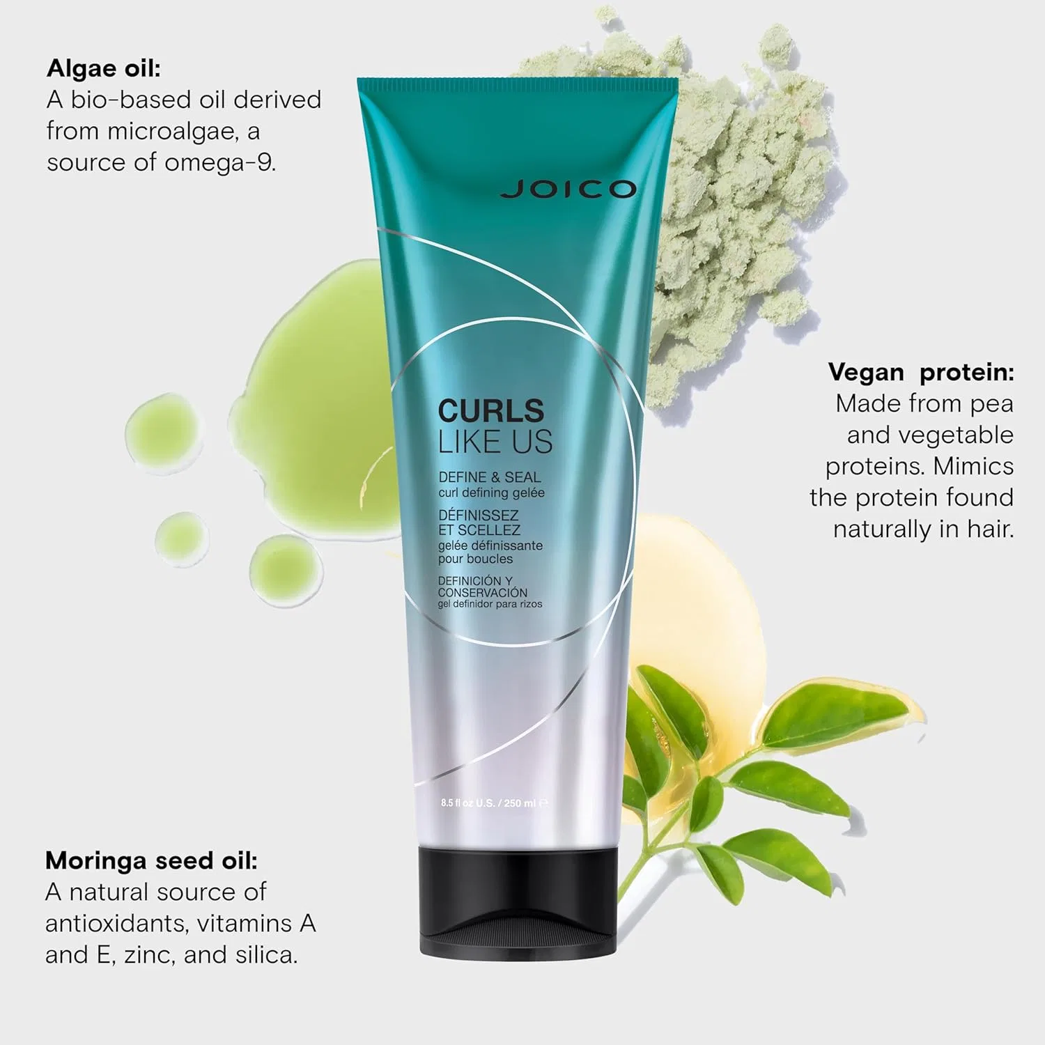 Гель для формирования и фиксации кудрей «Curls Like Us Define & Seal Jelly» от Joico (250 мл) Joico — фото 4