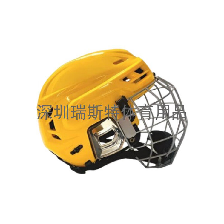 

CCM Шлем Ice Ball для хоккея на траве, роликов и льда, защитная экипировка, полный комплект, HOCKEY, желтый без логотипа, XL обхват головы 61-63 см