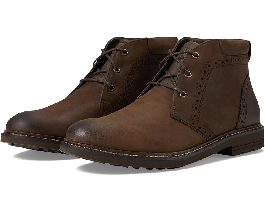

Ботинки Nunn Bush Ozark 2.0 Plain Toe Chukka Leather Boot, коричневый