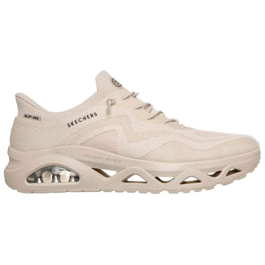 Кроссовки повседневные дышащие Skechers бежевые — фото 3