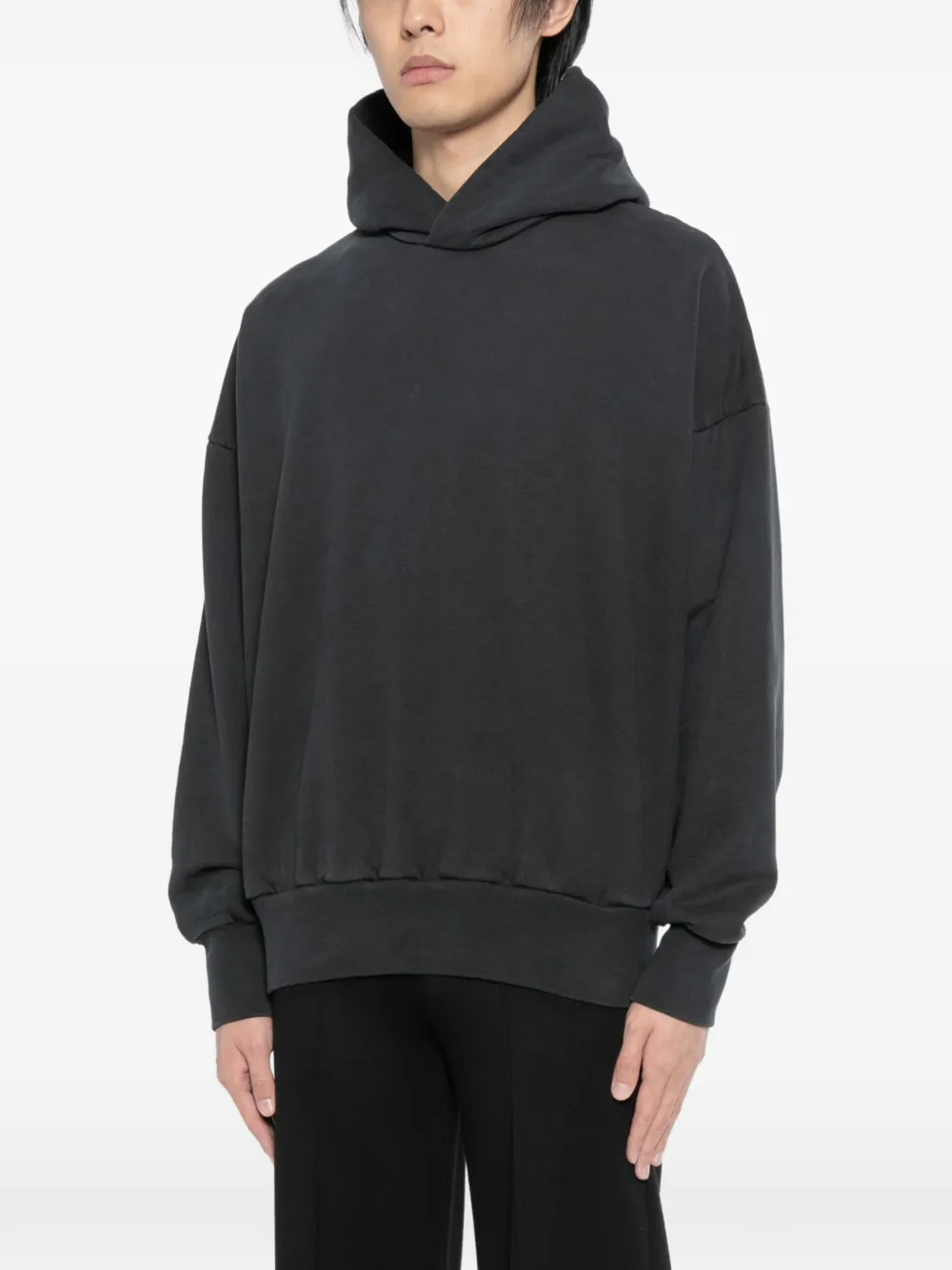 Стильное худи с эффектом стирки Fear Of God, серый — фото 3