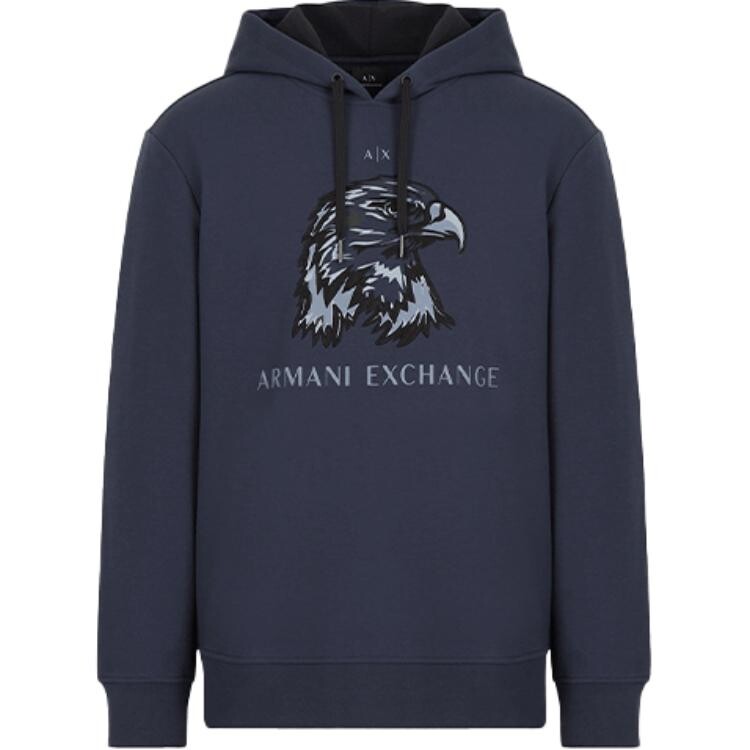 

Толстовка мужская темно-синяя Armani Exchange, темно-синий