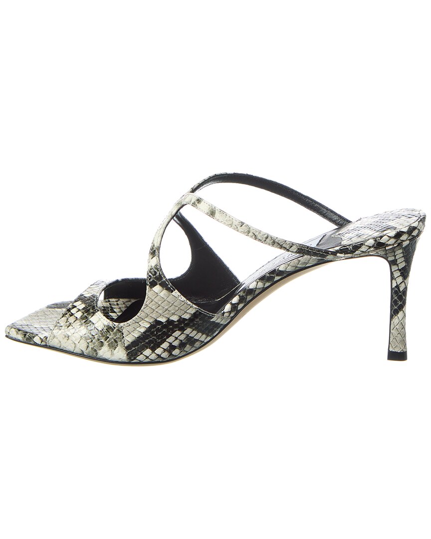Джимми Чу Анис 75 Кожаные сандалии Jimmy Choo, белый — фото 2