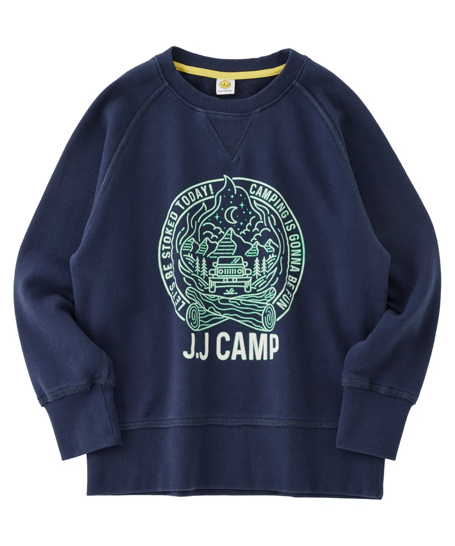 Винтажная толстовка JJ Camp с напечатанным логотипом (hoshizora takibi). — фото 2