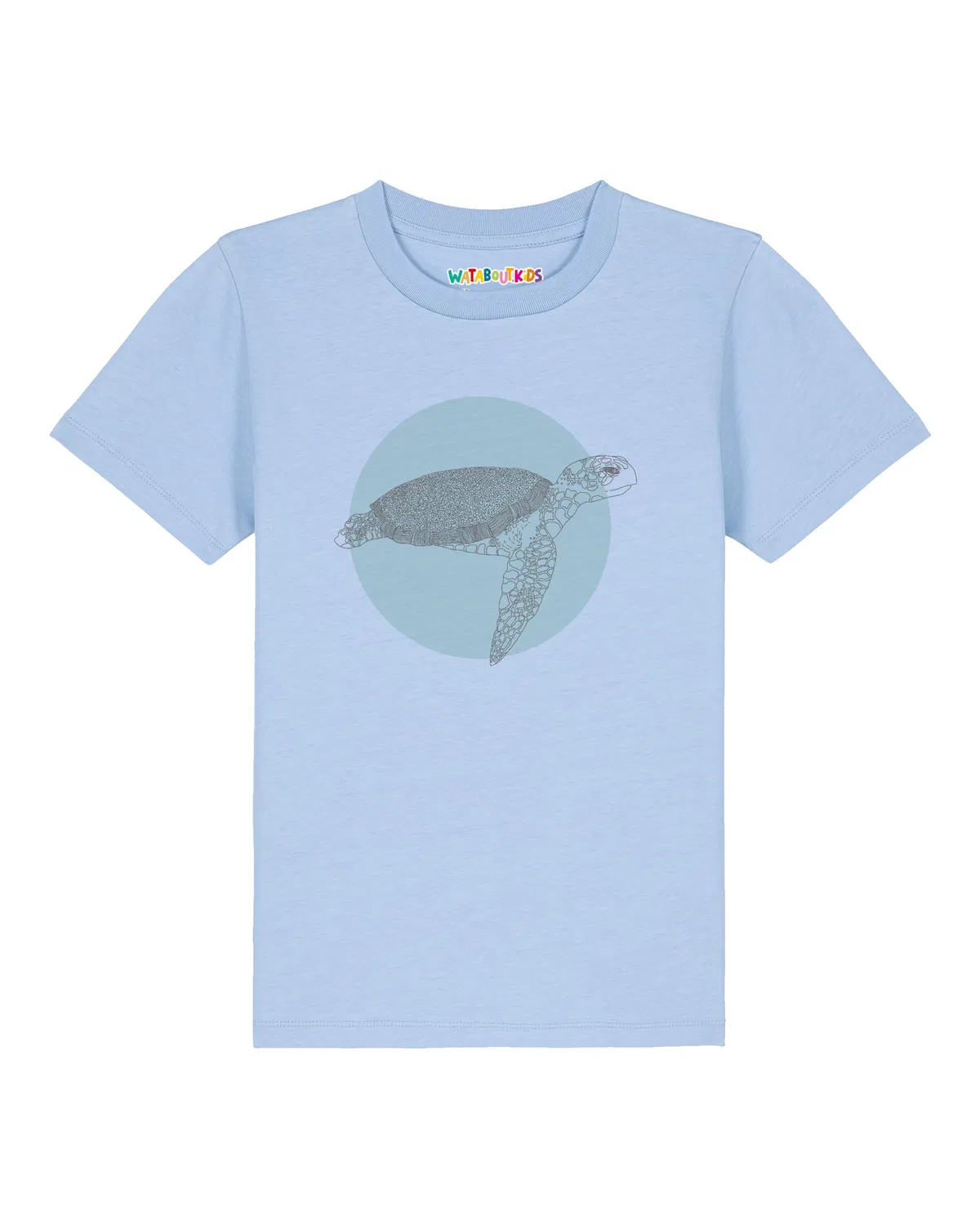 Футболка 'Meeresschildkröte' Watabout.Kids, Azure/Light Blue