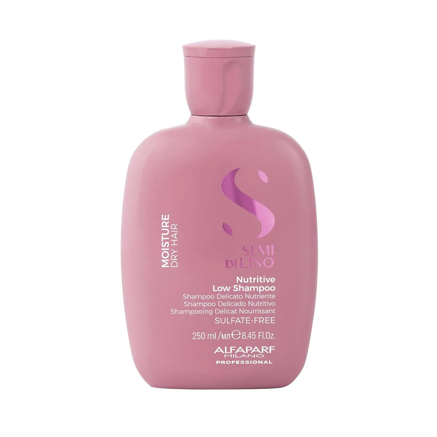 Набор Alfaparf Milano Semi di Lino Moisture Nutritive: шампунь и кондиционер для сухих волос - без сульфатов - безопасен для окрашенных волос - придает блеск и мягкость — фото 2