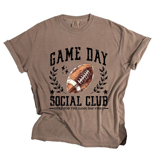 

Футболка женская с принтом Football game day social club Simply Sage Market, Espresso, Зеленый, Футболка женская с принтом Football game day social club Simply Sage Market, Espresso