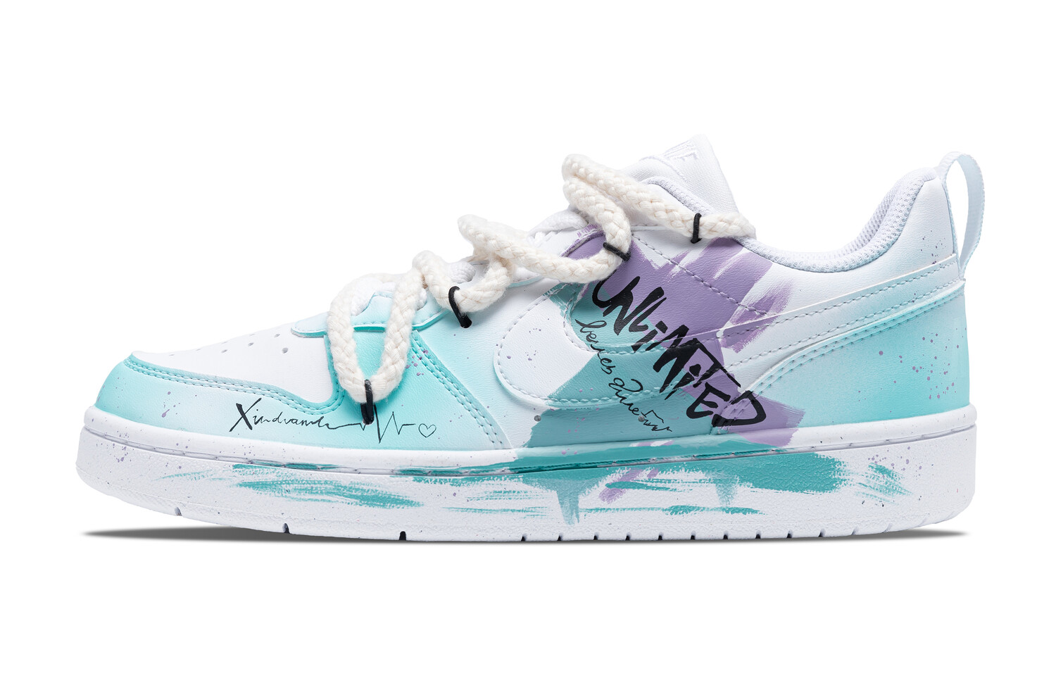 

Кроссовки Nike Court Borough Skateboarding Shoes Women's Low-top Cyan, голубой, Синий, Кроссовки Nike Court Borough Skateboarding Shoes Women's Low-top Cyan, голубой