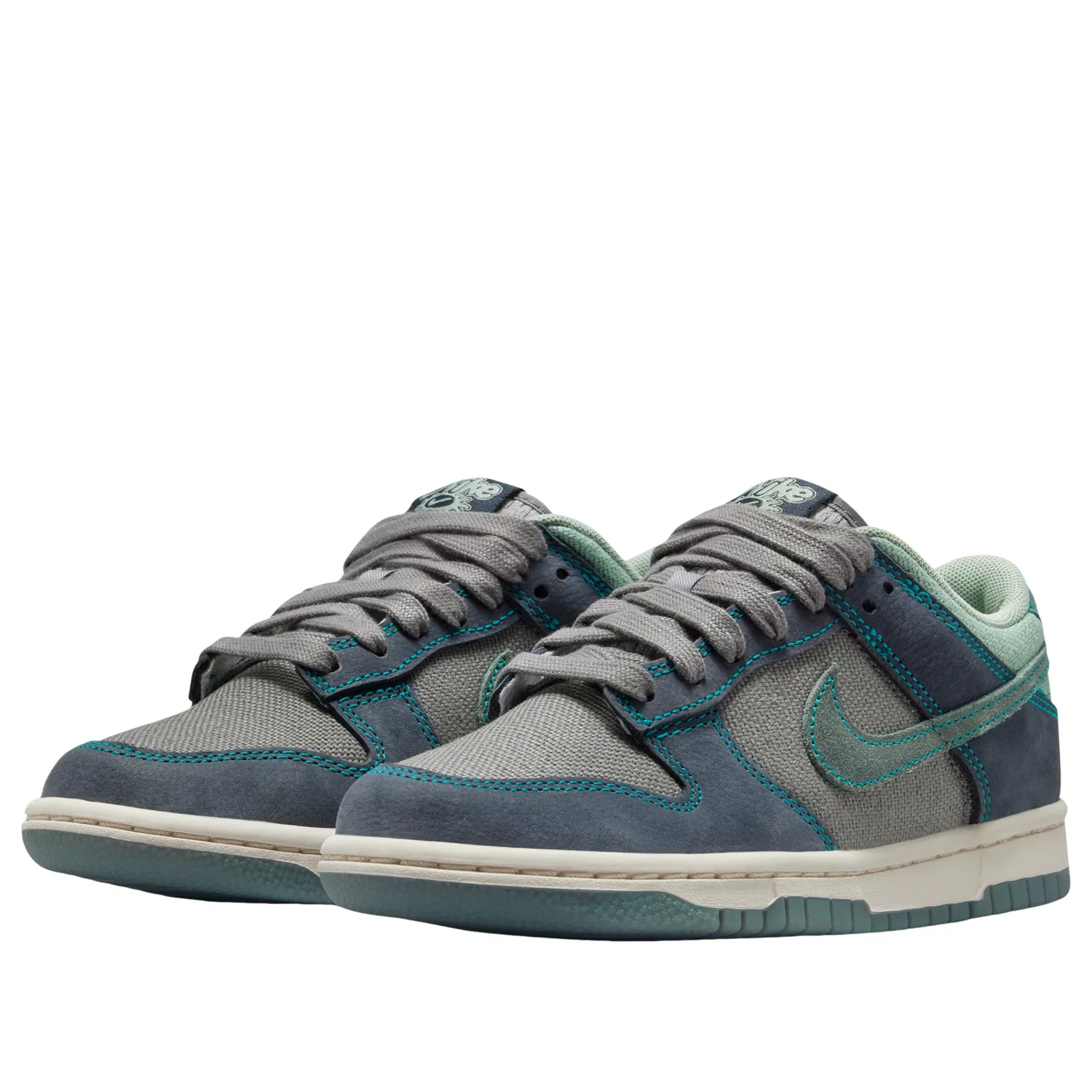 Кроссовки Nike Dunk Low LV8 'Pencil Point Dark Obsidian' IO9743-001, серый — фото 4