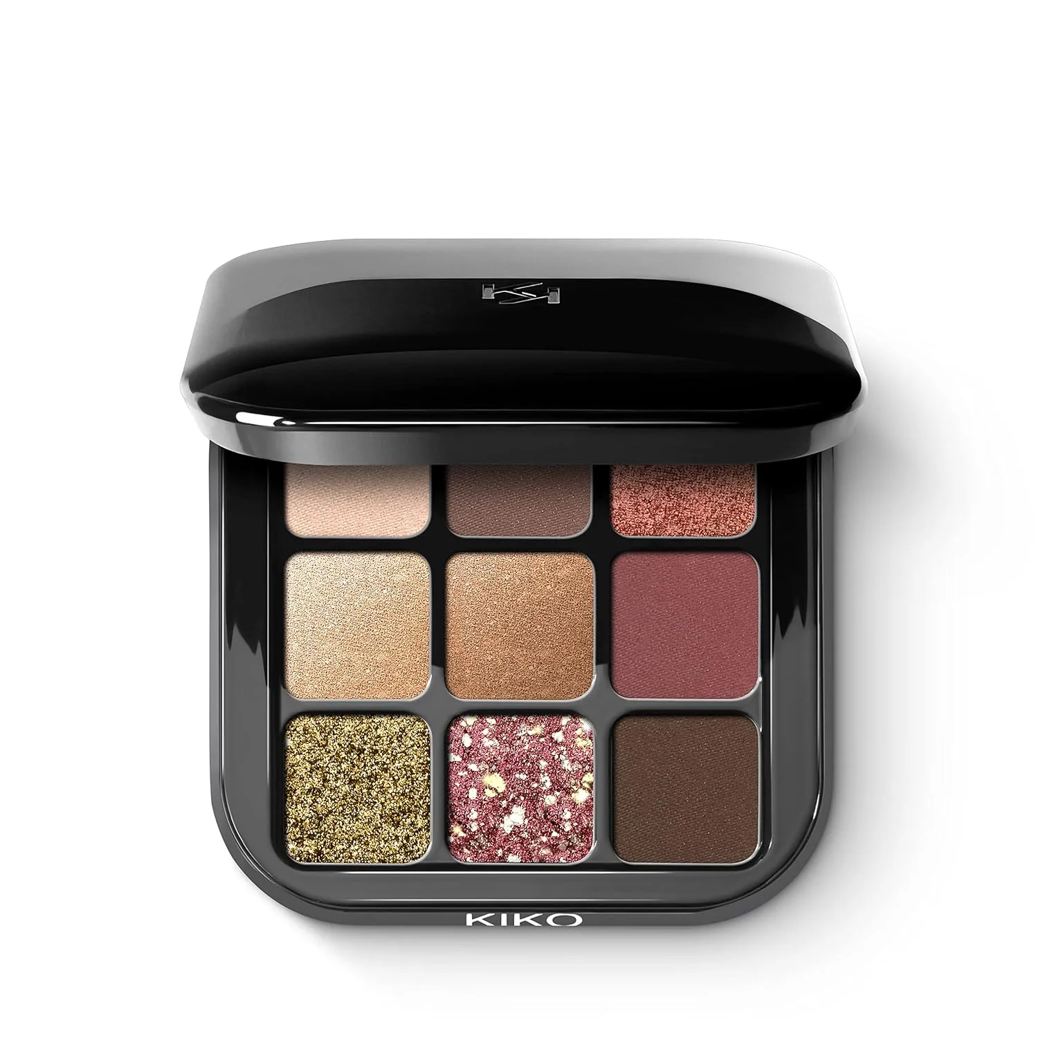 Палитра теней для век KIKO Milano Glamour Multi Finish | 9 теней с разным финишем, 03 Burgundy Notes