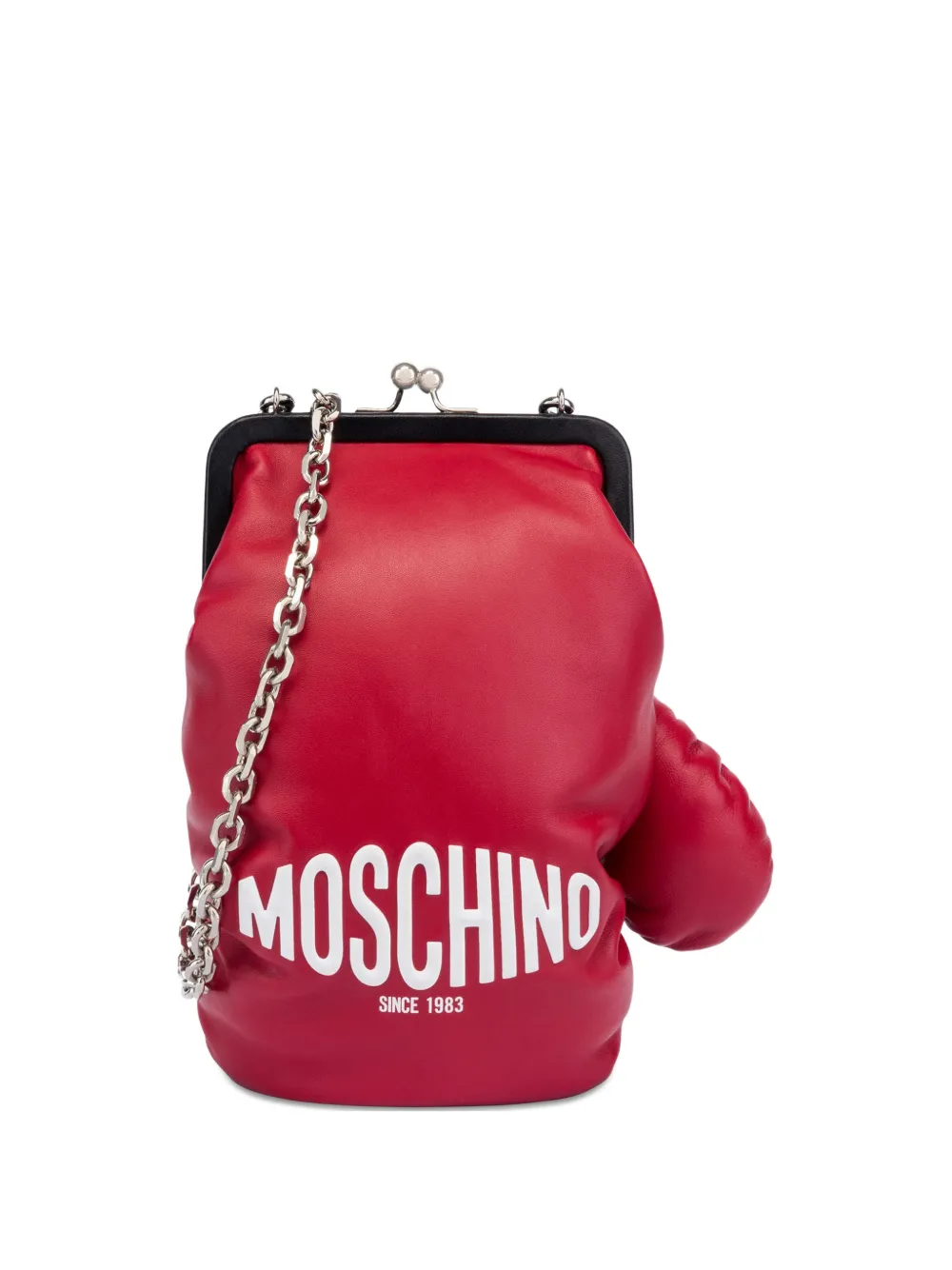 

Сумка на плечо с ремнем-цепочкой Moschino, красный