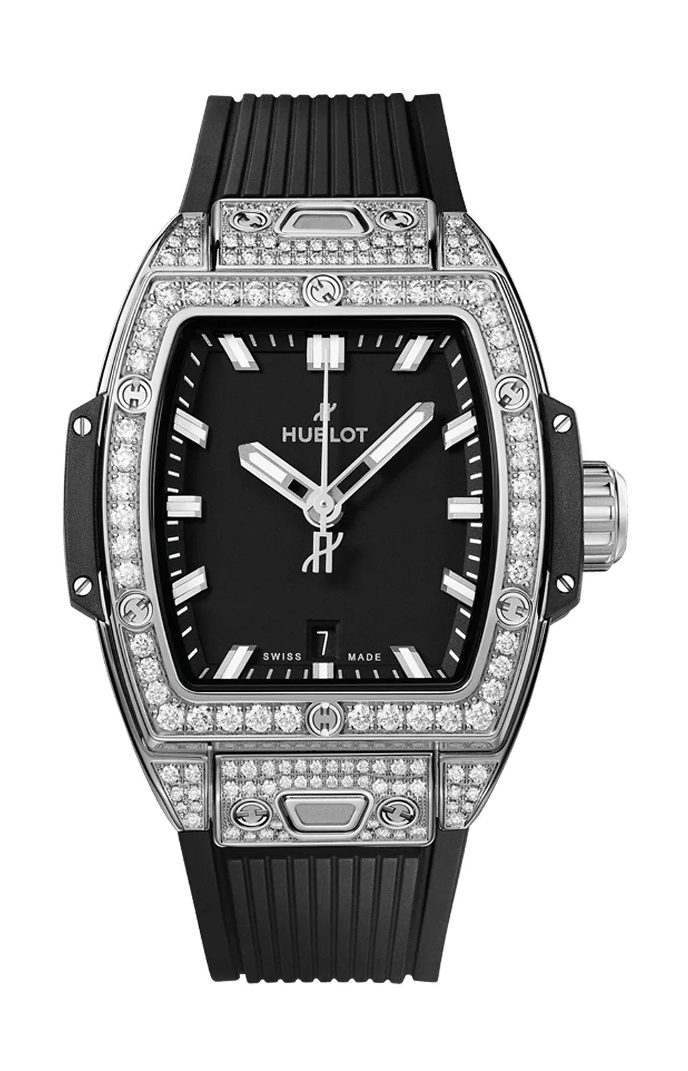 SPIRIT OF BIG BANG STEEL PAVÉ 32 ММ - 682.SX.1170.RX.1604 HUBLOT, черный