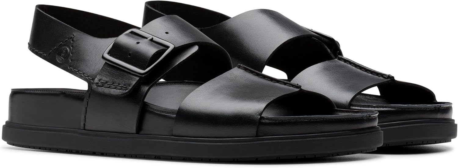 Мужские сандалии Clarks Torford с ремешком, черный/черный — фото 4