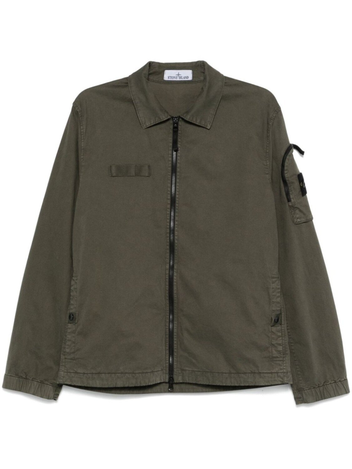

Stone Island рубашка с нашивкой Compass, зеленый