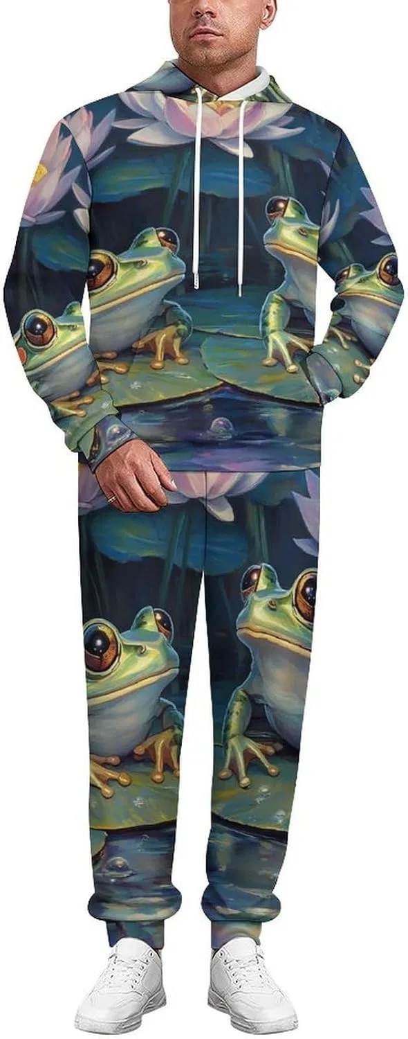 Мужской спортивный костюм 2 предмета Frog Lotuses, Style