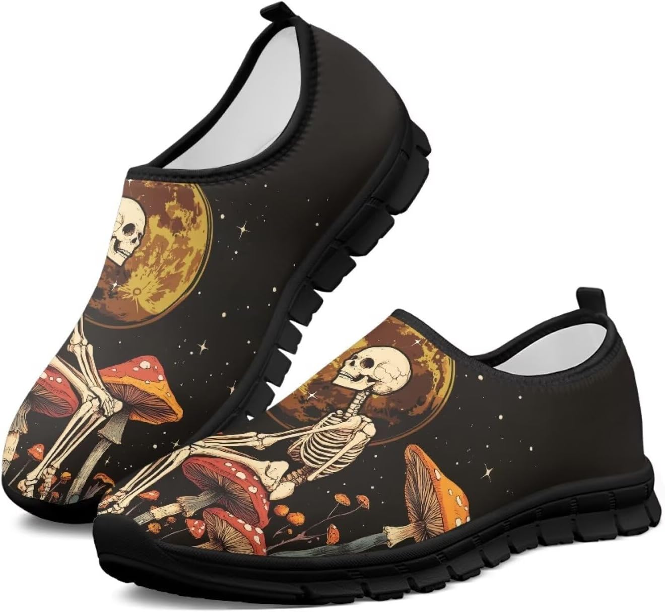 

Мужские поддерживающие кроссовки для бега, модные повседневные спортивные туфли, эластичная амортизированная обувь для прогулок и путешествий, на каждый день и свидания, размер 5-14, черная подошва Ocxbuir