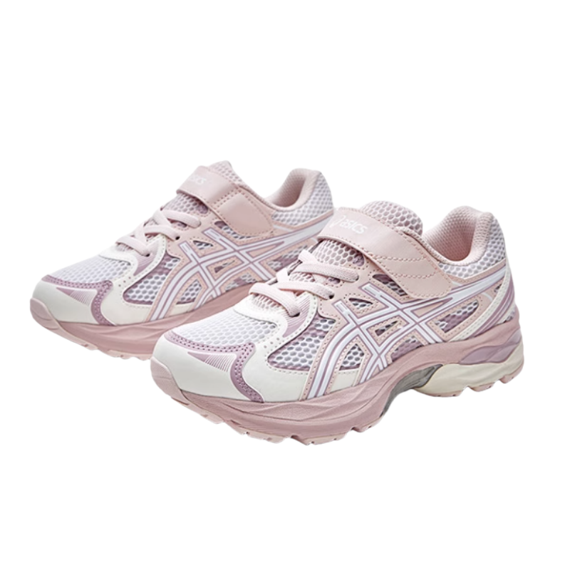Дышащие кроссовки для бега с отскоком для детей от 3 до 7 лет ASICS, розовый/белый — фото 2