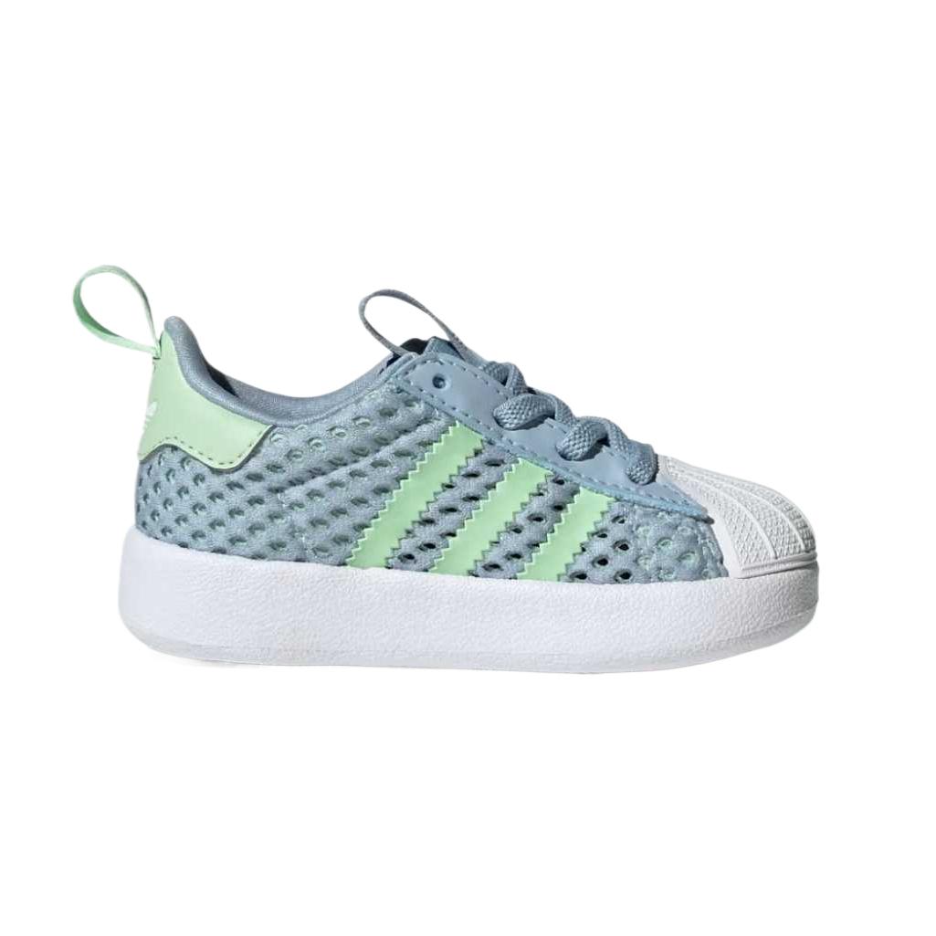 AdiFOMSUPERSTAR 360 дышащие низкие детские ботинки Blue Infant And Toddler Adidas Originals, синий/Supplier Colour/белый — фото 2