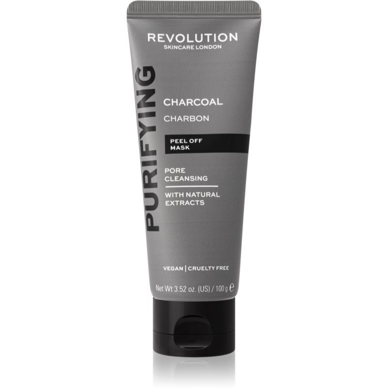 

Revolution Skincare Purifying Charcoal Отшелушивающая маска против черных точек с активированным углем 100 г