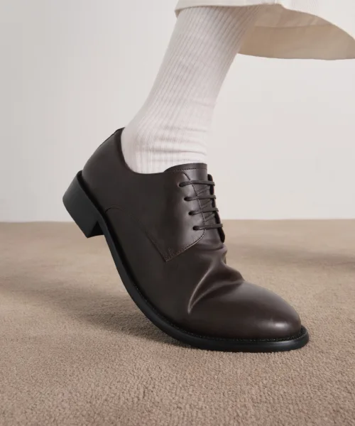 Мужские туфли дерби из мягкой искусственной кожи CREAZE DERBY 6FT коричневые