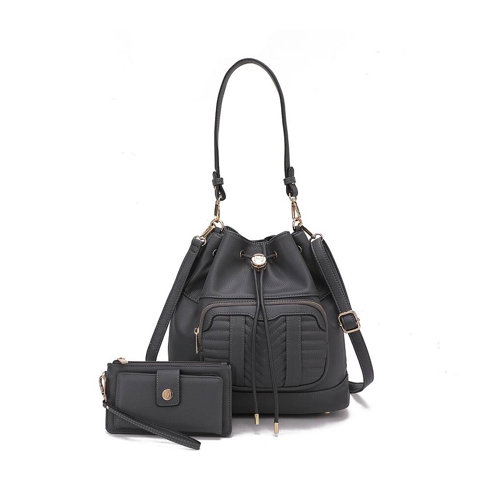 

Mkf Collection Ryder Женская сумка через плечо из веганской кожи с кошельком от Mia K — 2 предмета MKF Collection, цвет Charcoal