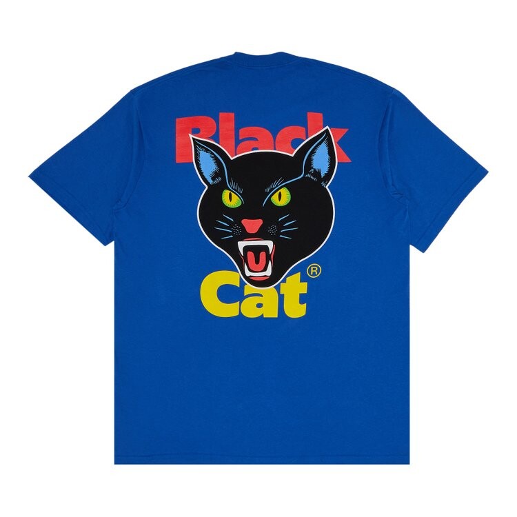 Футболка Supreme Black Cat Tee, цвет Royal — фото 2
