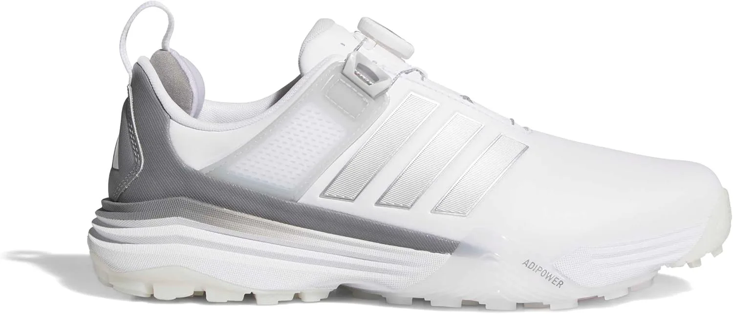 Мужские кроссовки Adidas Adipower 26 без шипов с системой Boa, белый/серебристый/серый
