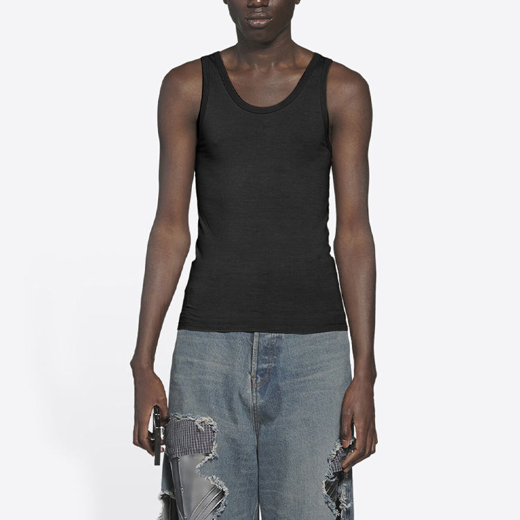 Топ Balenciaga Tank Top 'Black' 6573954A8B81000, черный — фото 4