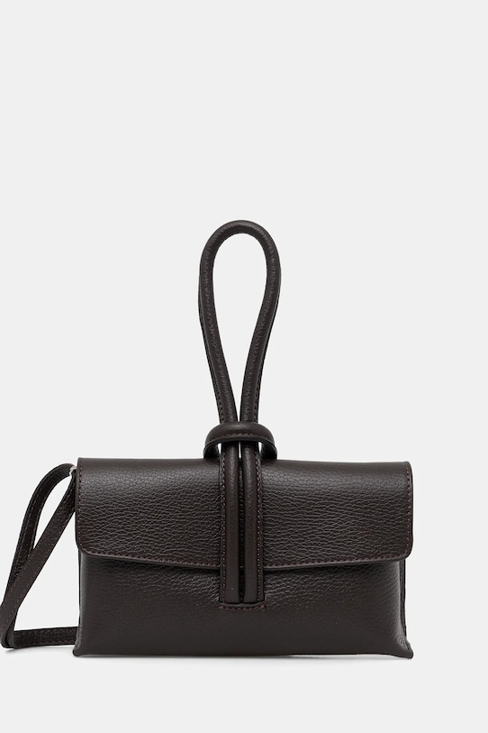 

Кожаная сумка-клатч Answear.Lab, коричневый