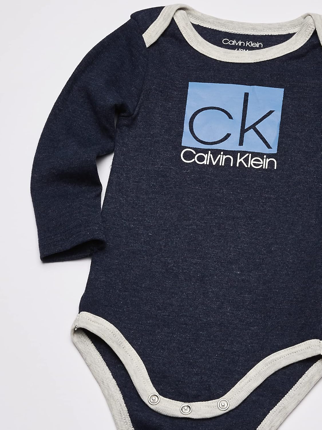 Комплект из 3 боди Calvin Klein для мальчиков, Medieval Blue/Oatmeal Heather/ Quiet Harbor — фото 3