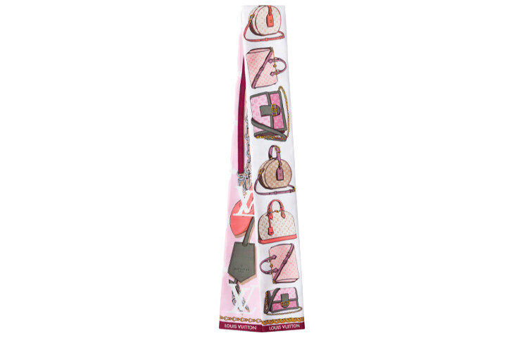 

LOUIS VUITTON Женский шелковый шарф, Pink