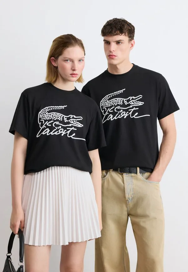 Футболка унисекс с принтом Lacoste, Black