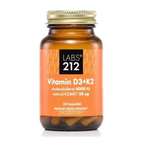 

Labs212, Биологически активная добавка Витамин D 4000 + К2МК7 50 ед, 60 таб.