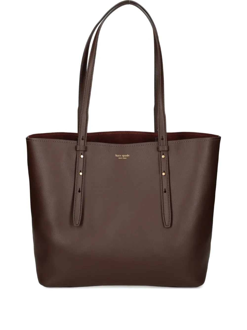 

Кожаная сумка-тоут Kate Spade, коричневый