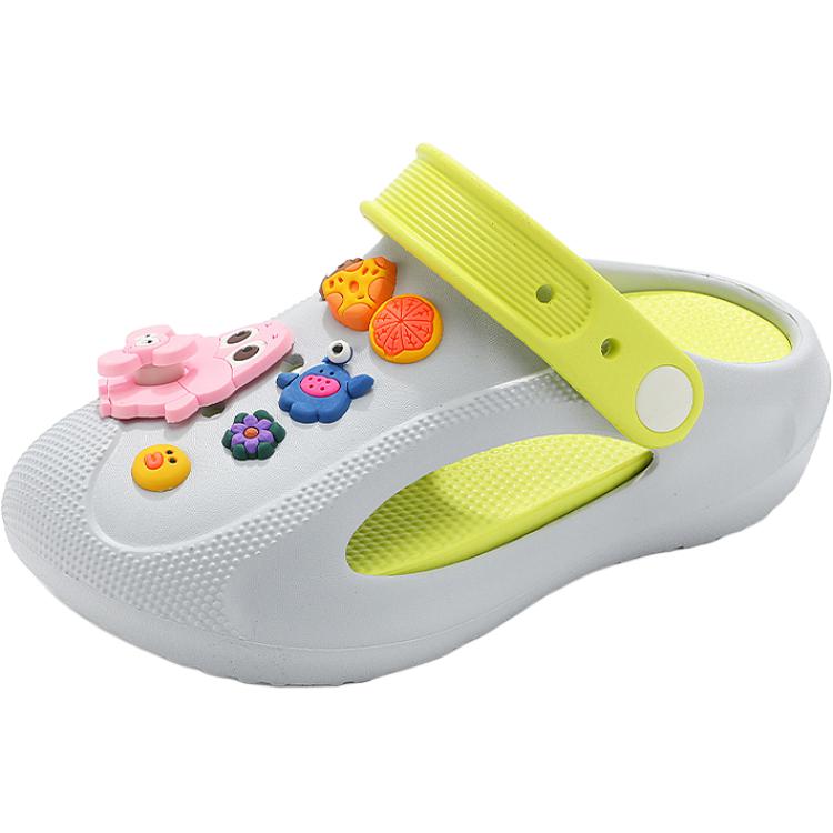

Сандалии детские, противоскользящие, износостойкие FIRS Kids, серый/зеленый