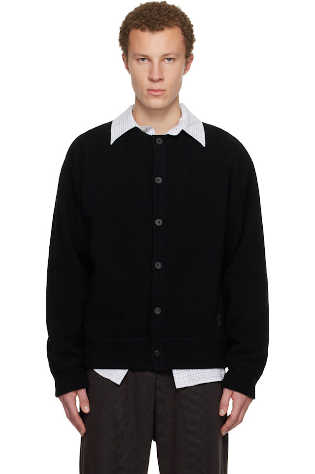 

Кардиган с воротником-стойкой Wooyoungmi, черный