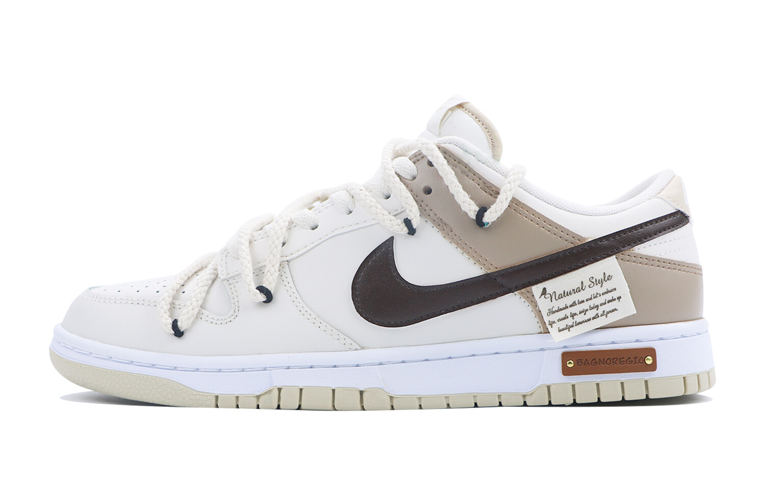 

Мужские кроссовки для скейтбординга Nike Dunk, White/Brown