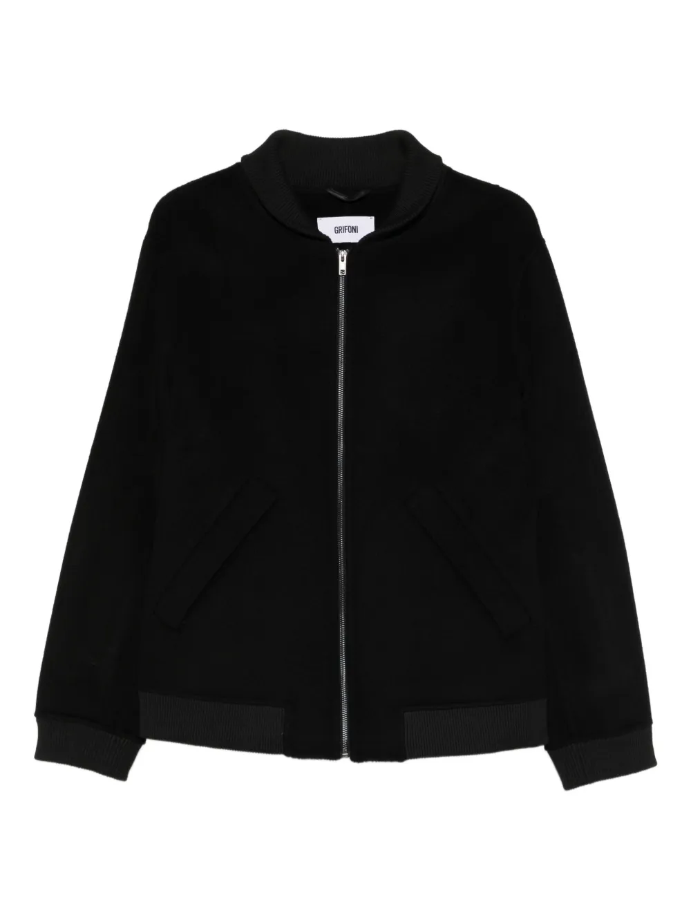 

Бомбер на молнии Grifoni, черный