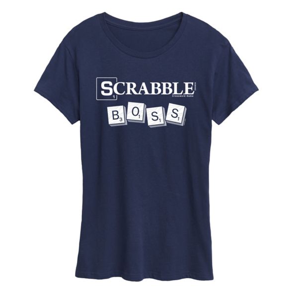 

Женская футболка Scrabble Boss Hasbro, синий