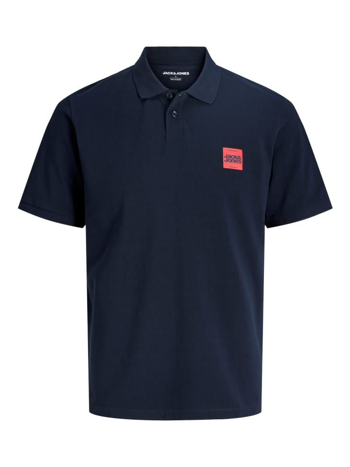 

Рубашка-поло Jack & Jones, темно-синий