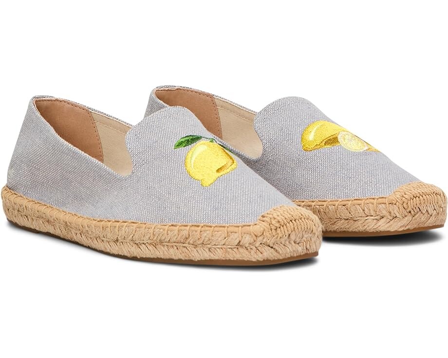 

Туфли на плоской подошве Soludos Smoking Slipper Espadrille, цвет Dolphin Blue