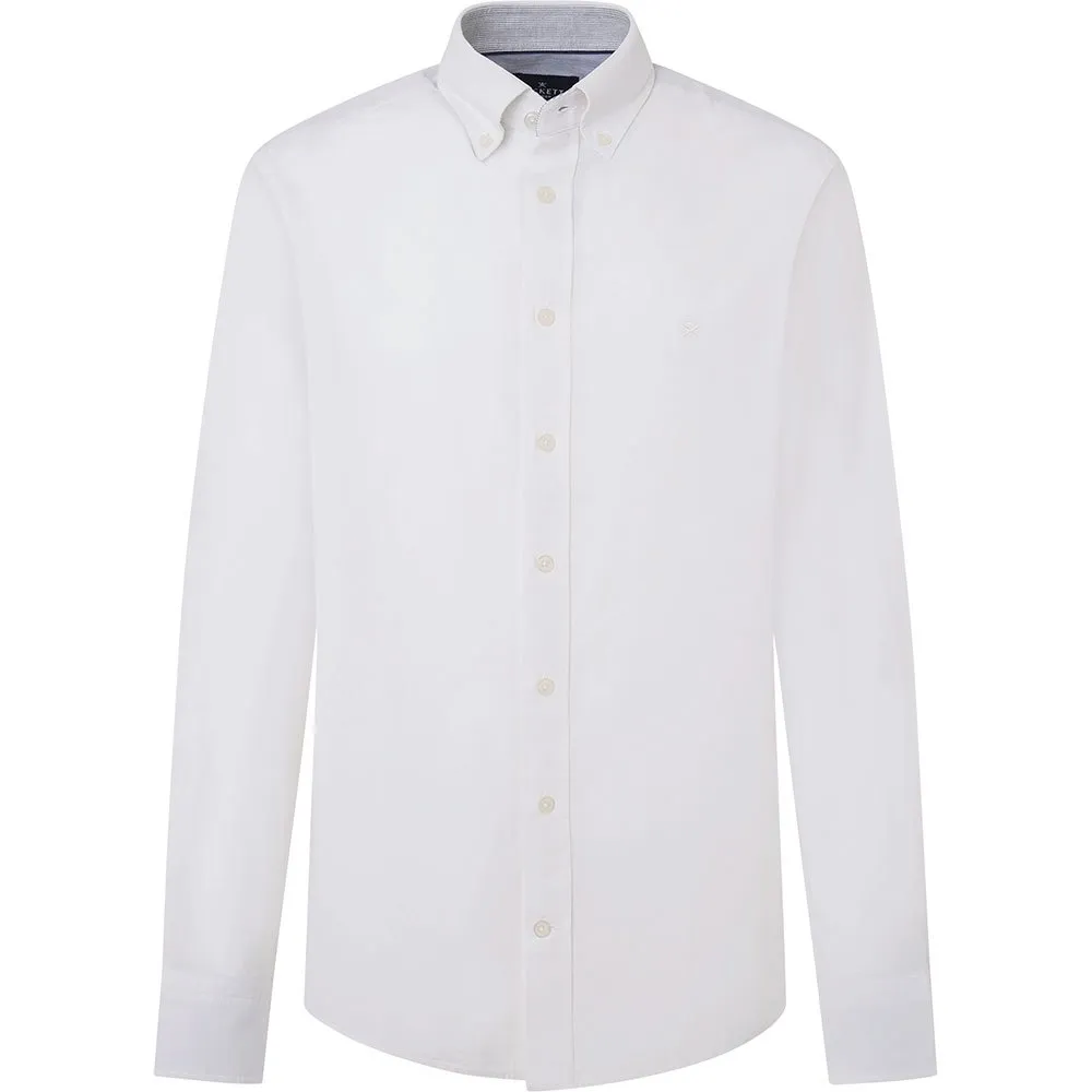 

Рубашка Hackett Textured Linen Trim, белый